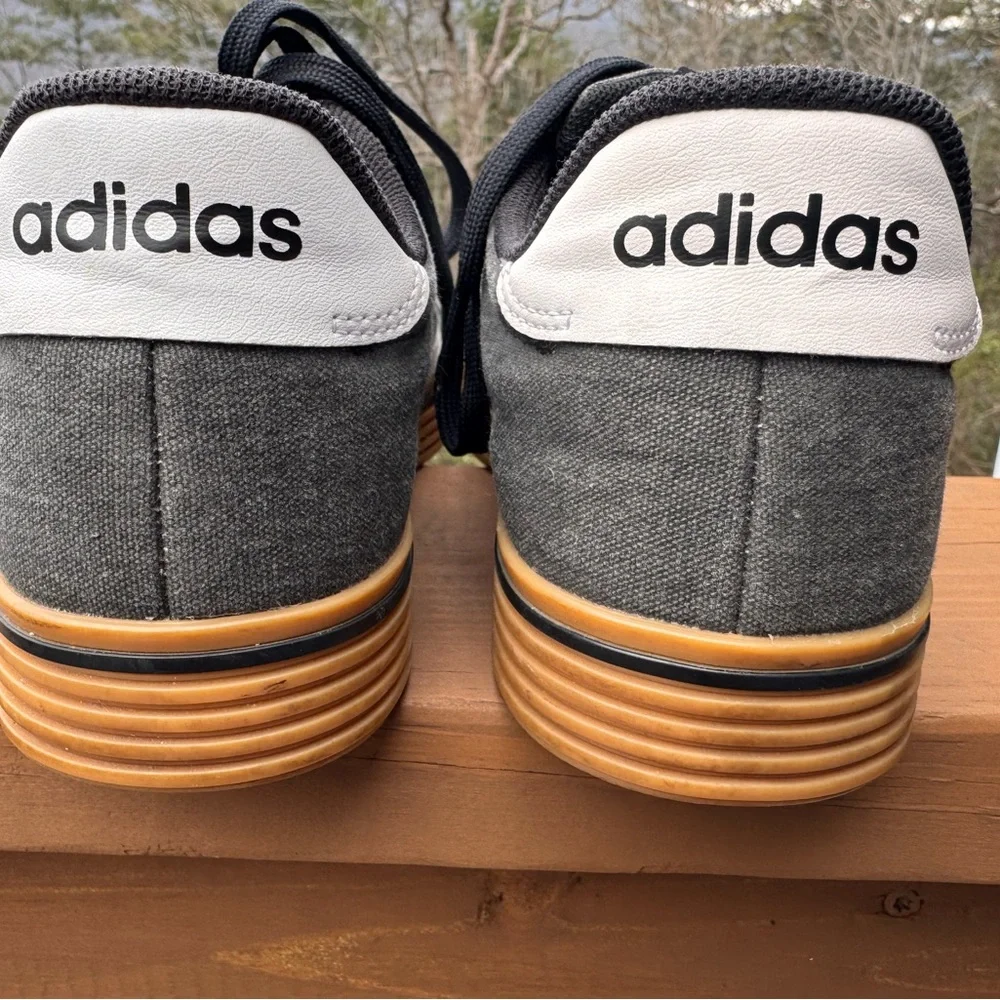 Adidas Daily Sneakers Gray Gum Sole Mens 7 EU 40